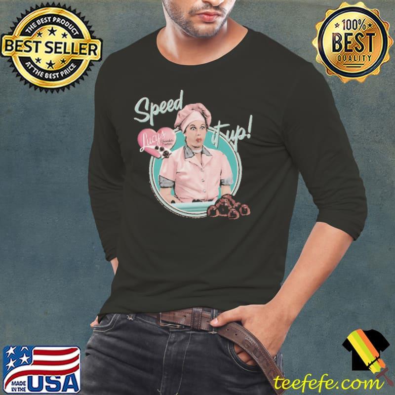 I Love Lucy Speed it Up Coffee Shirt Long Sleeve Tee I Love Lucy Speed it Up Coffee Shirt Long Sleeve Tee