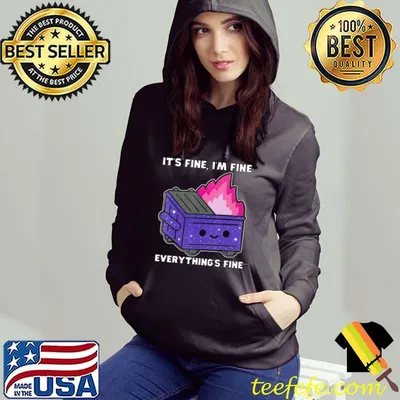 It's Fine, I'm Fine, Everything's Fine Lil Dumpster Fire T-Shirt