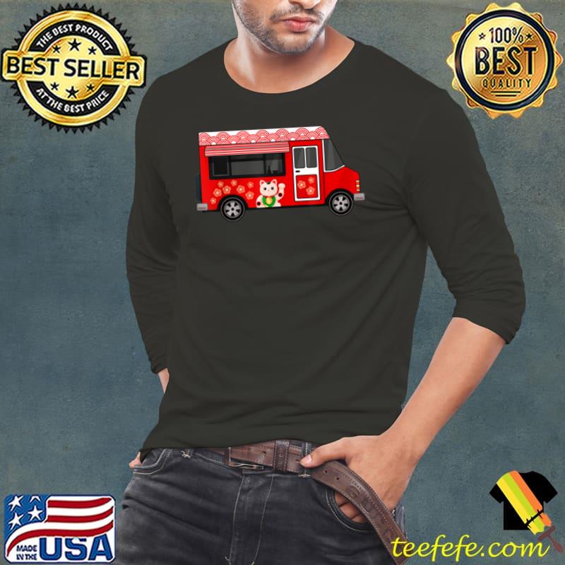 Japanese food Red truck Ramen Cat Kawaii Anime Lovers 2021 T Shirt Long Sleeve Tee Japanese food Red truck Ramen Cat Kawaii Anime Lovers 2021 T Shirt Long Sleeve Tee