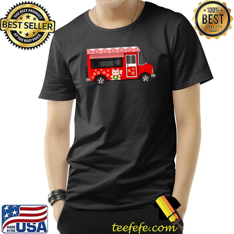 Japanese food Red truck Ramen Cat Kawaii Anime Lovers 2021 T Shirt Unisex Japanese food Red truck Ramen Cat Kawaii Anime Lovers 2021 T Shirt Unisex