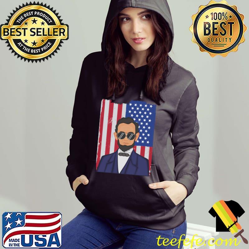 July 4th USA Patriotic America Lincoln T-Shirt July 4th USA Patriotic America Lincoln T-Shirt