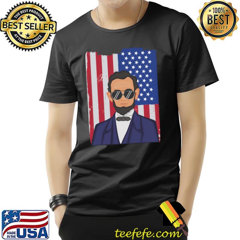 July 4th USA Patriotic America Lincoln T-Shirt Unisex July 4th USA Patriotic America Lincoln T-Shirt Unisex