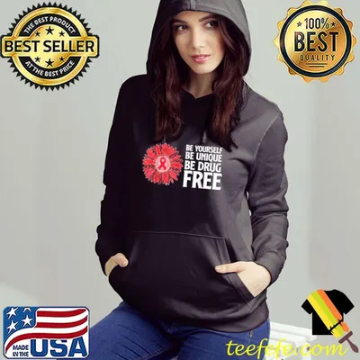 Leopard Sunflower Red Ribbon Week Awareness 2021 Be Yourself T Shirt