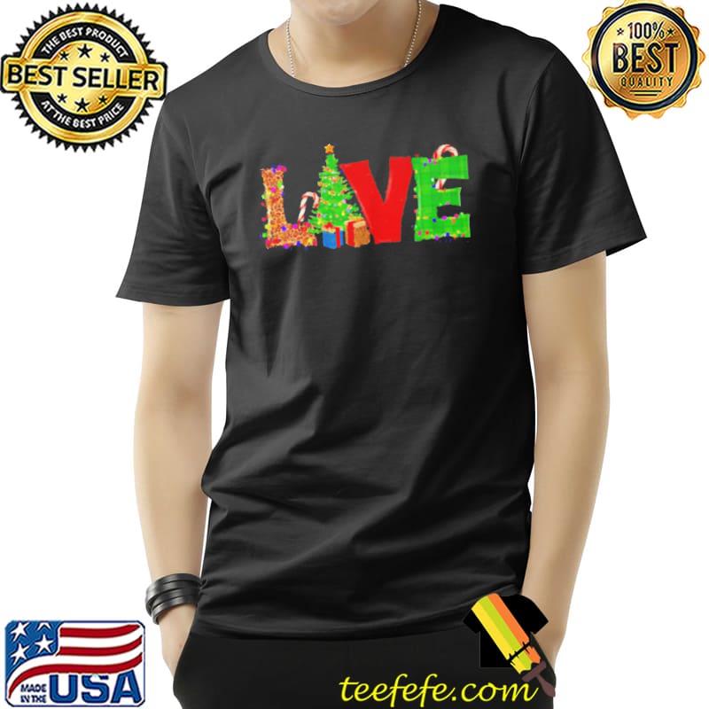 Liebe mit dekorativen weihnachtsbuchstaben grafik Unisex Liebe mit dekorativen weihnachtsbuchstaben grafik Unisex