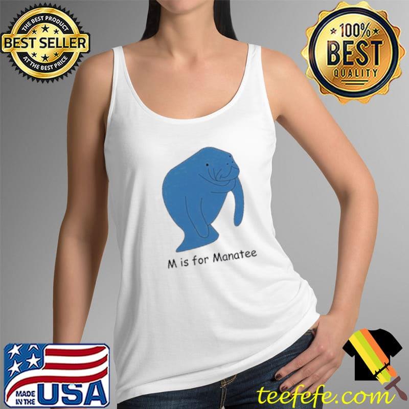 M is for Manatee Toddler Infant Shirt Tank Top M is for Manatee Toddler Infant Shirt Tank Top