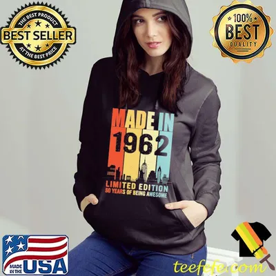 Made In 1962 Limited Edition 60 Years Of Being Awesome Vintage Shirt