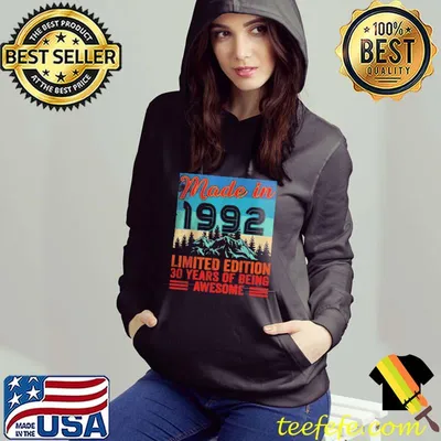 Made in 1992 limited edition 30 years of being awesome shirt