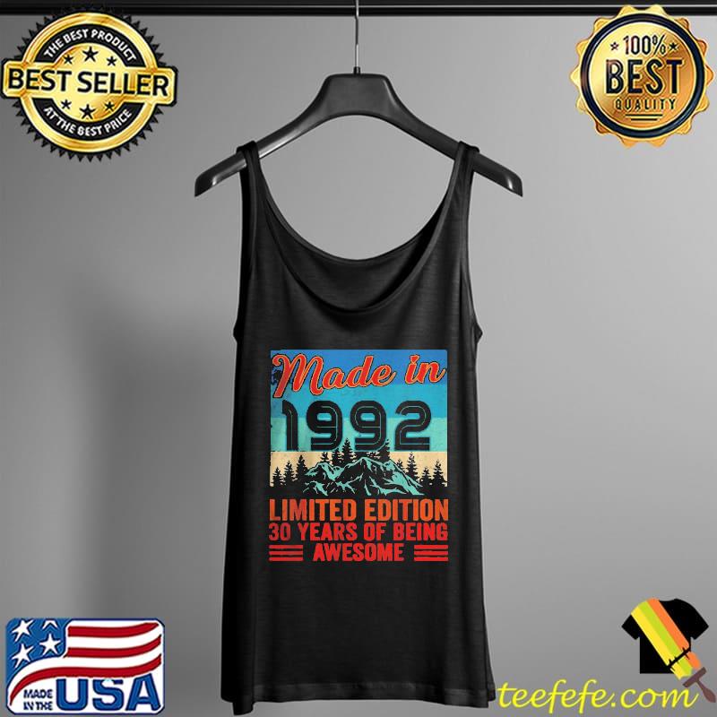 Made in 1992 limited edition 30 years of being awesome Tank Top Made in 1992 limited edition 30 years of being awesome Tank Top