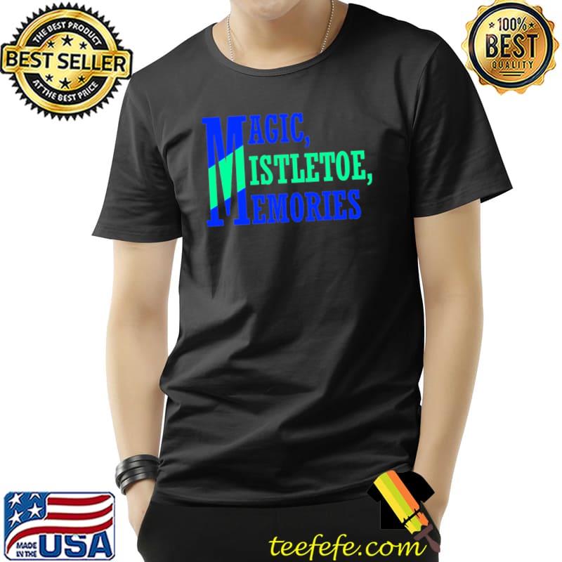 Magic Mistletoe Memories Blue Shirt Unisex Magic Mistletoe Memories Blue Shirt Unisex