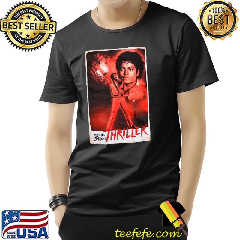 Michael Jackson Thriller Poster T-Shirt Unisex Michael Jackson Thriller Poster T-Shirt Unisex