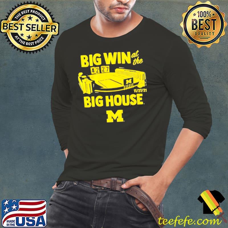 Michigan wolverines big win at the big house Long Sleeve Tee Michigan wolverines big win at the big house Long Sleeve Tee