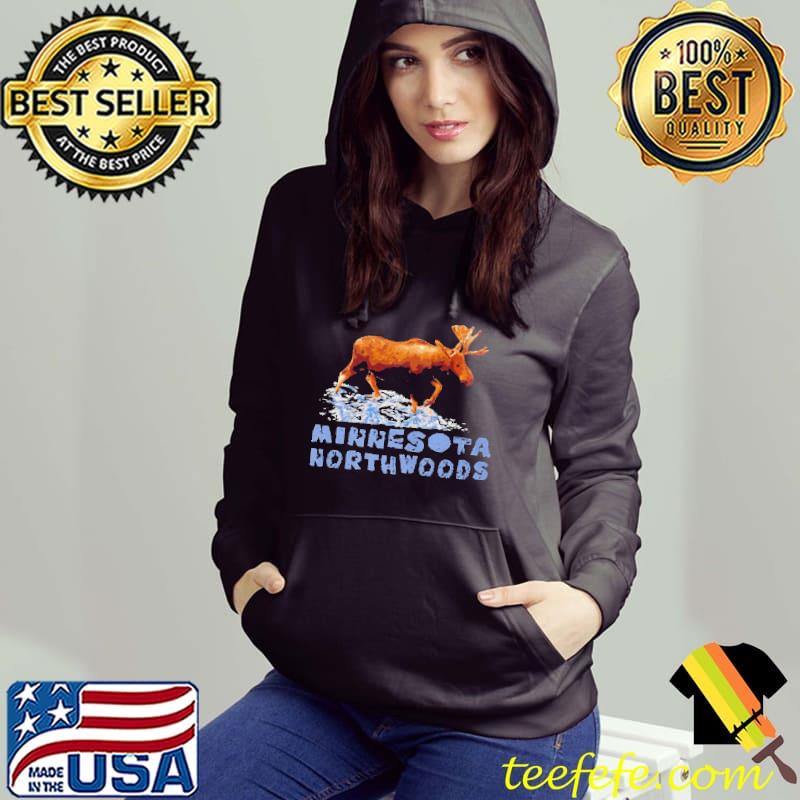 Minnesota northwoods outdoors resort vacation moose shirt