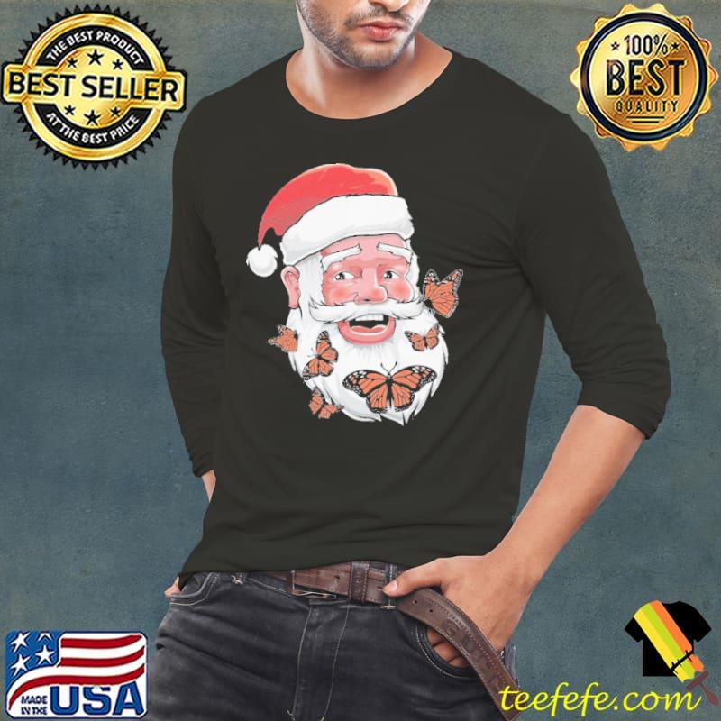 Monarch Butterfly Christmas Shirt Long Sleeve Tee Monarch Butterfly Christmas Shirt Long Sleeve Tee