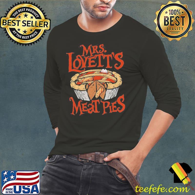 Mrs Lovett's Meat Pies Shirt Long Sleeve Tee Mrs Lovett's Meat Pies Shirt Long Sleeve Tee