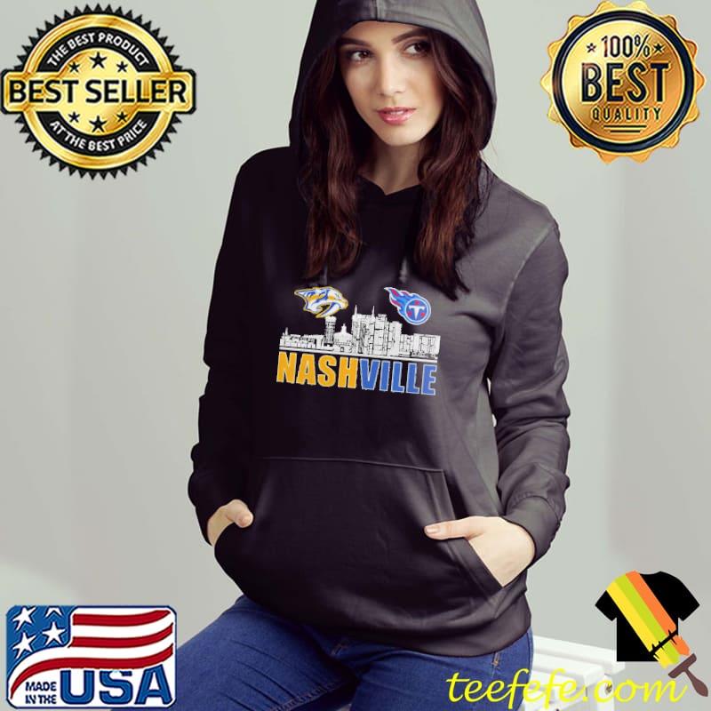 Nashville Predators And Tennessee Titans Football Nashville City Shirt Nashville Predators And Tennessee Titans Football Nashville City Shirt