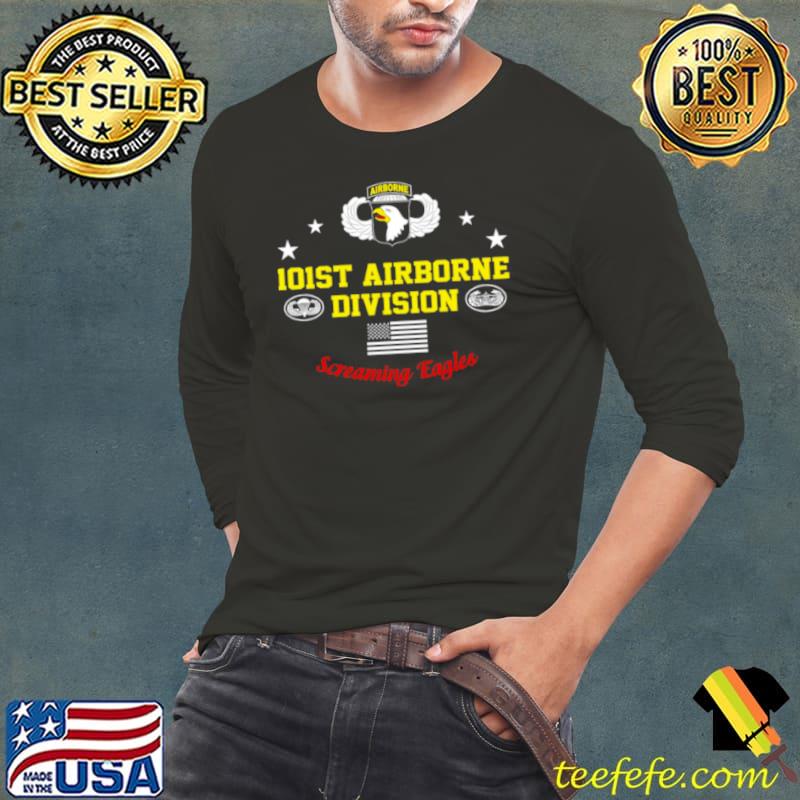 Nice 101st Airborne Division Screaming Eagles Shirt Long Sleeve Tee Nice 101st Airborne Division Screaming Eagles Shirt Long Sleeve Tee