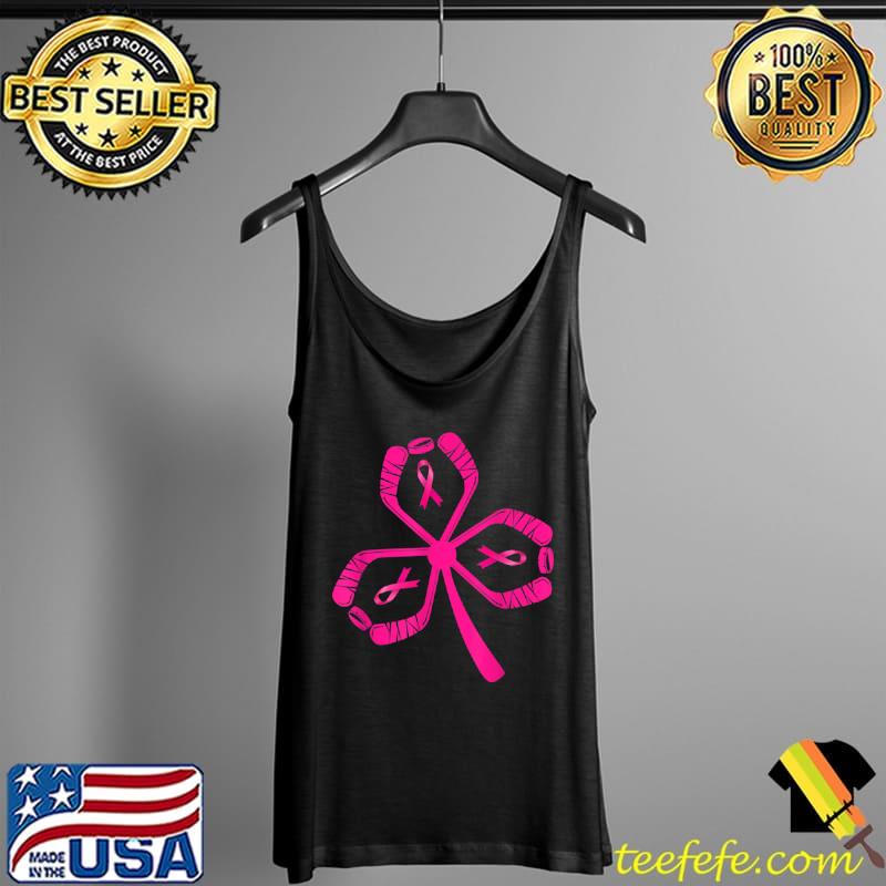 Nice Breast Cancer Awareness Pink hockey stick T Shirt Tank Top Nice Breast Cancer Awareness Pink hockey stick T Shirt Tank Top