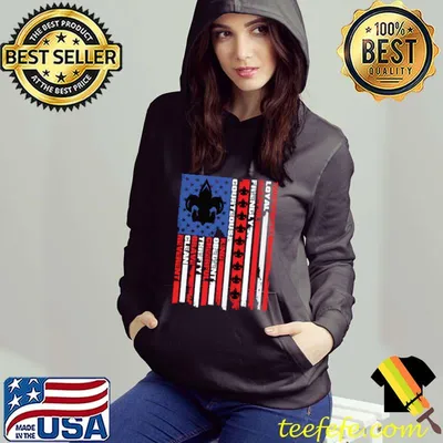 Nice Camping Hiking Scouting Vintage America Flag Scouting Law T-Shirt