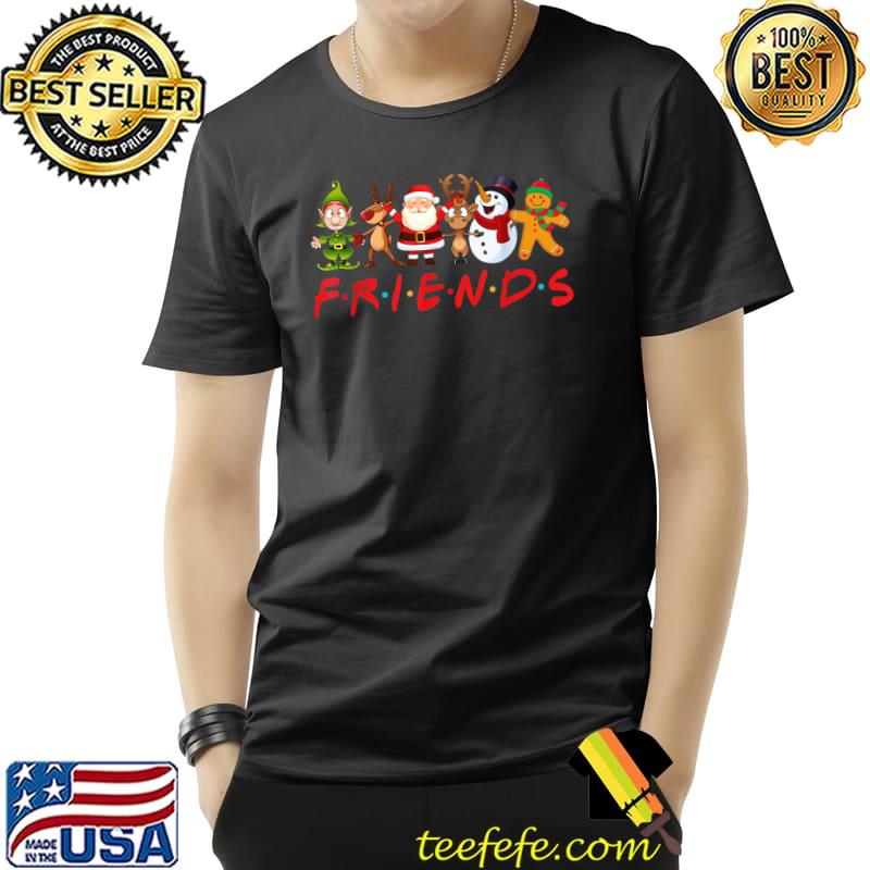 Nice Christmas Friends Santa Rudolph Snowman Family Xmas Funny T-Shirt Unisex Nice Christmas Friends Santa Rudolph Snowman Family Xmas Funny T-Shirt Unisex