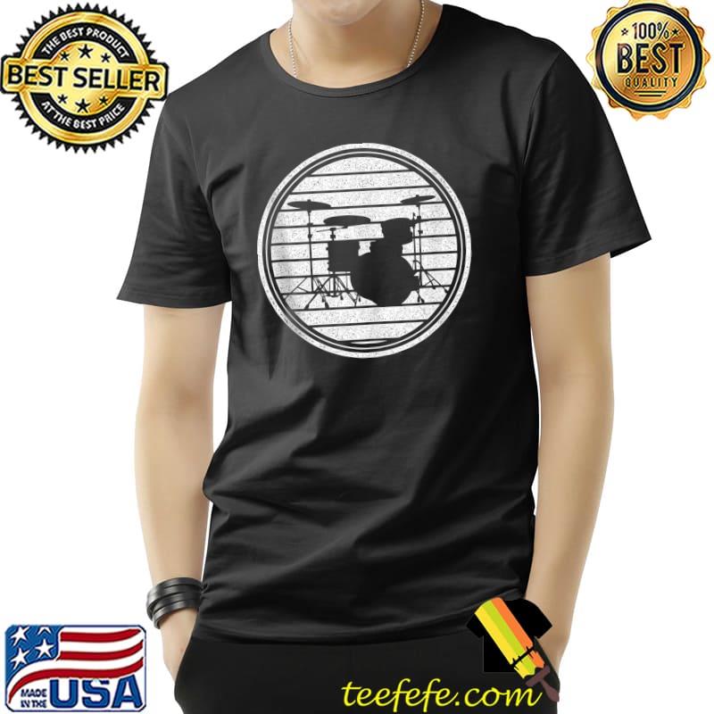 Nice Drummer Retro Graphic Drumset Drumming Musician Rock Band T- Unisex Nice Drummer Retro Graphic Drumset Drumming Musician Rock Band T- Unisex