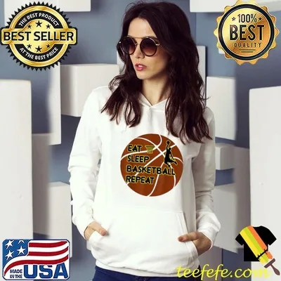 Nice Eat Sleep Basketball Repeat T-Shirt