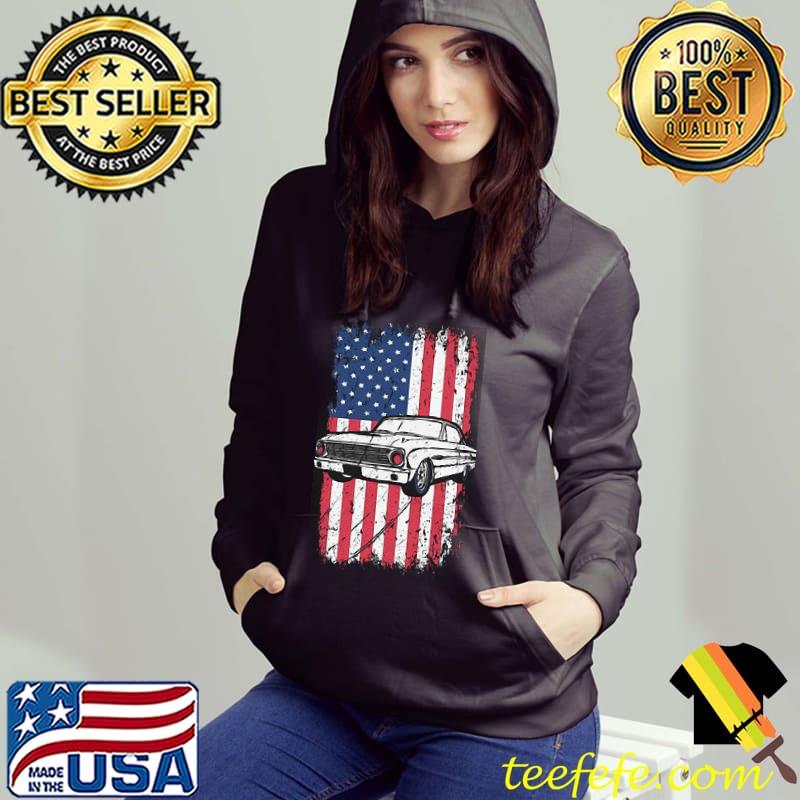 Nice Ford Falcon Patriotic Flag Muscle Car American Flag Shirt Nice Ford Falcon Patriotic Flag Muscle Car American Flag Shirt