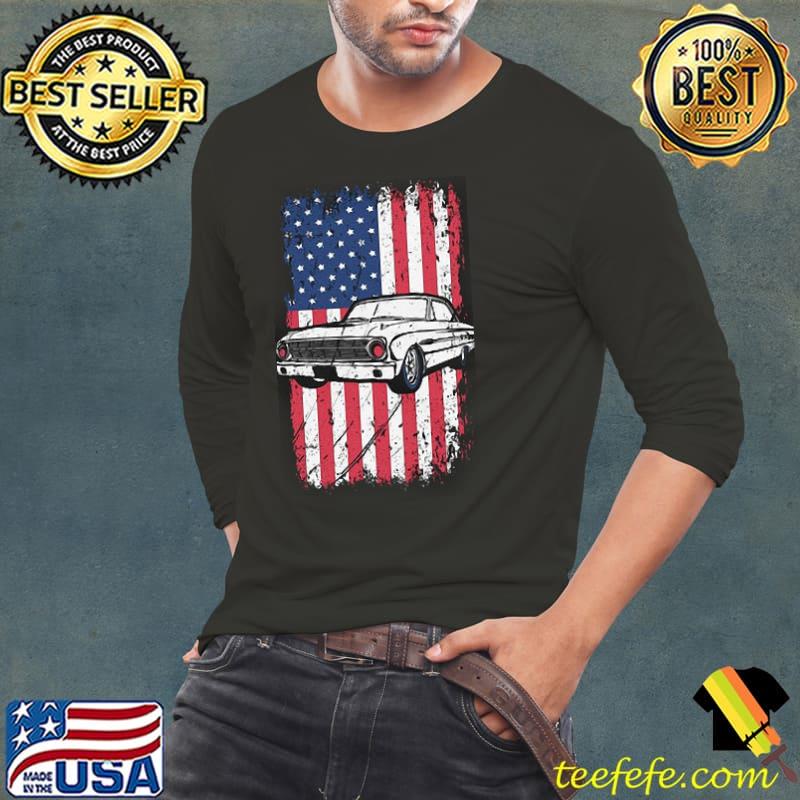 Nice Ford Falcon Patriotic Flag Muscle Car American Flag Shirt Long Sleeve Tee Nice Ford Falcon Patriotic Flag Muscle Car American Flag Shirt Long Sleeve Tee