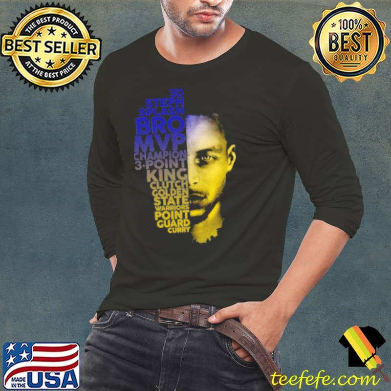 Nice Golden State Warriors Stephen Curry T-Shirt Long Sleeve Tee Nice Golden State Warriors Stephen Curry T-Shirt Long Sleeve Tee