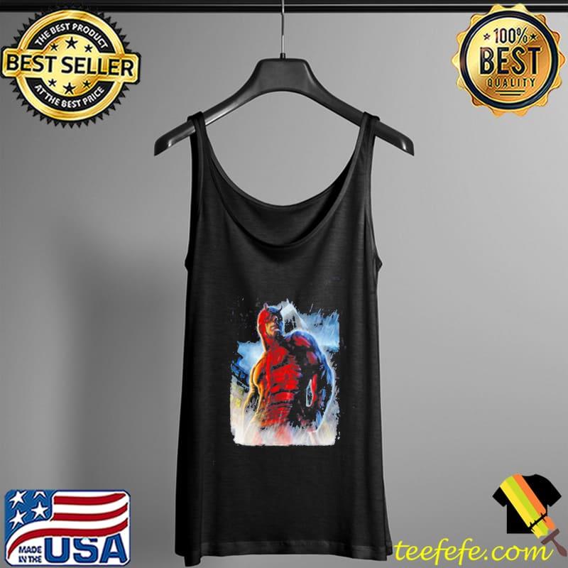 Nice Marvel Daredevil Man Without Fear Epic Pose Graphic T-Shirt Tank Top Nice Marvel Daredevil Man Without Fear Epic Pose Graphic T-Shirt Tank Top