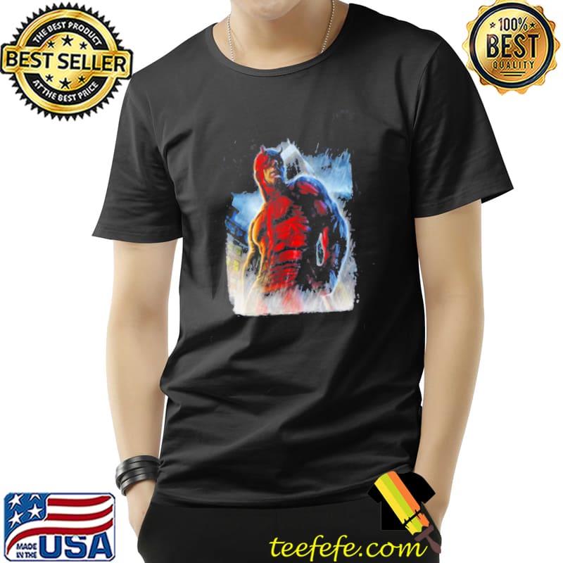 Nice Marvel Daredevil Man Without Fear Epic Pose Graphic T-Shirt Unisex Nice Marvel Daredevil Man Without Fear Epic Pose Graphic T-Shirt Unisex