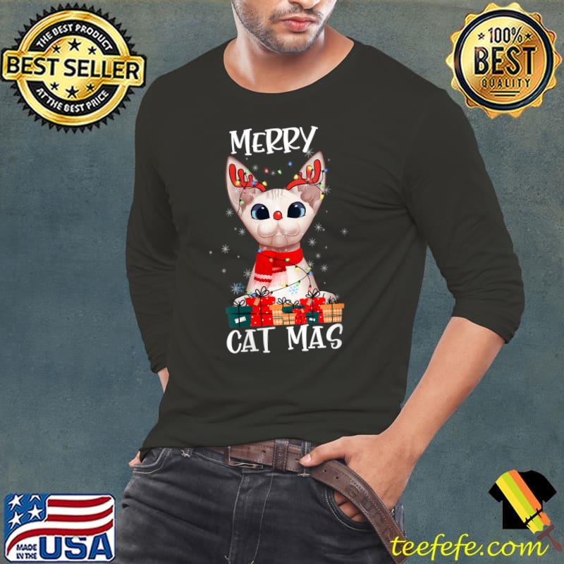 Nice Merry Catmas Funny Cat Owner T shirt, Sphynx Cat Xmas Pajama T-Shirt Long Sleeve Tee Nice Merry Catmas Funny Cat Owner T shirt, Sphynx Cat Xmas Pajama T-Shirt Long Sleeve Tee