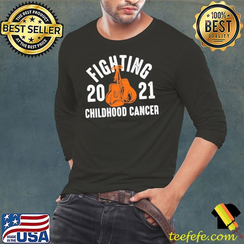 Nice Original Fighting Childhood Cancer Gloves 2021 Shirt Long Sleeve Tee Nice Original Fighting Childhood Cancer Gloves 2021 Shirt Long Sleeve Tee