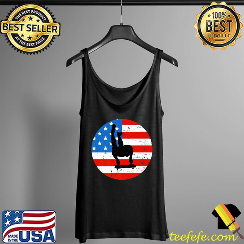 Nice Patriotic American Flag Luge Sled Runner Silhouette USA Premium T-Shirt Tank Top Nice Patriotic American Flag Luge Sled Runner Silhouette USA Premium T-Shirt Tank Top