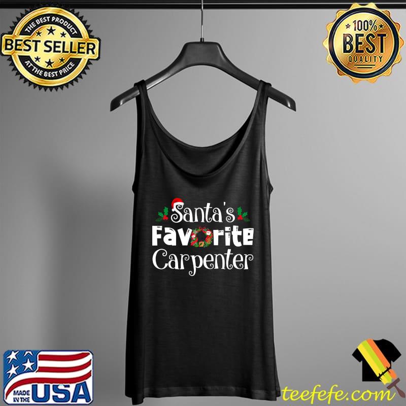Nice Santas Favorite Carpenter Christmas Xmas Matching Pajamas T- Tank Top Nice Santas Favorite Carpenter Christmas Xmas Matching Pajamas T- Tank Top