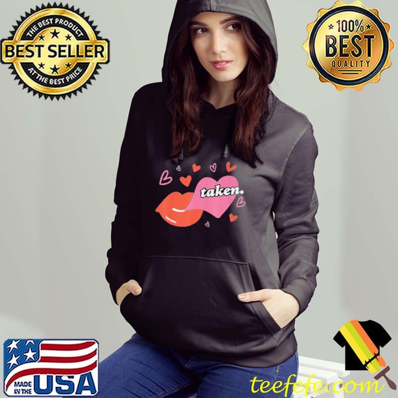 Nice Taken kiss love happy valentine's day heart wife husband shirt