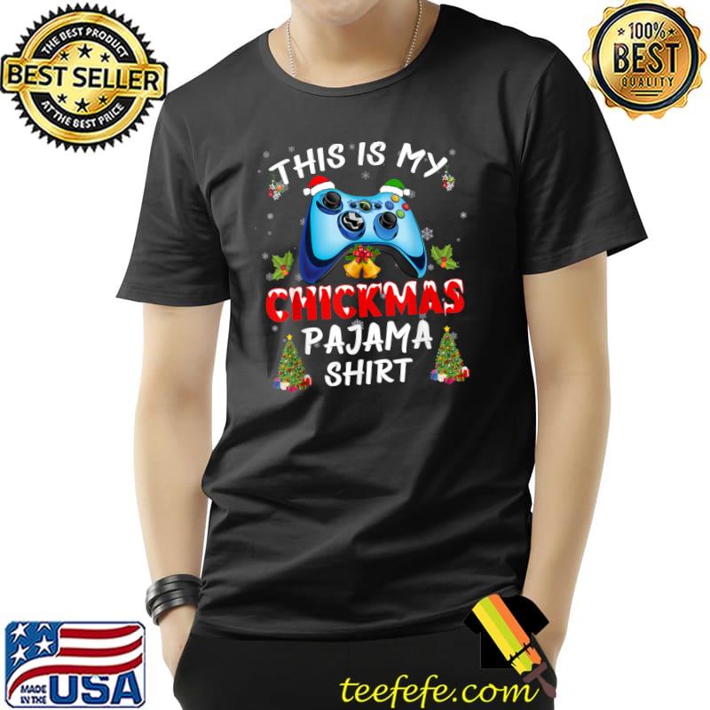 Nice This is My Christmas Pajama Santa Hat Gamer Video Game Games T-Shirt Unisex Nice This is My Christmas Pajama Santa Hat Gamer Video Game Games T-Shirt Unisex