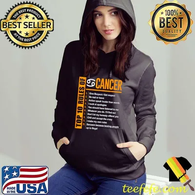 Nice Top 10 Rules of cancer shirt