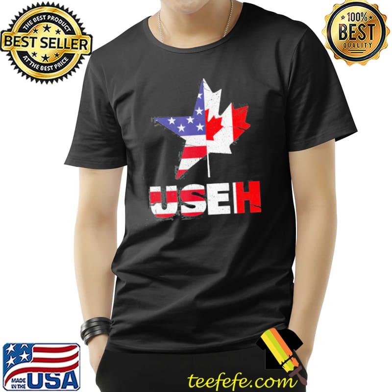 Nice Top US EH Canada American Flag Shirt Unisex Nice Top US EH Canada American Flag Shirt Unisex
