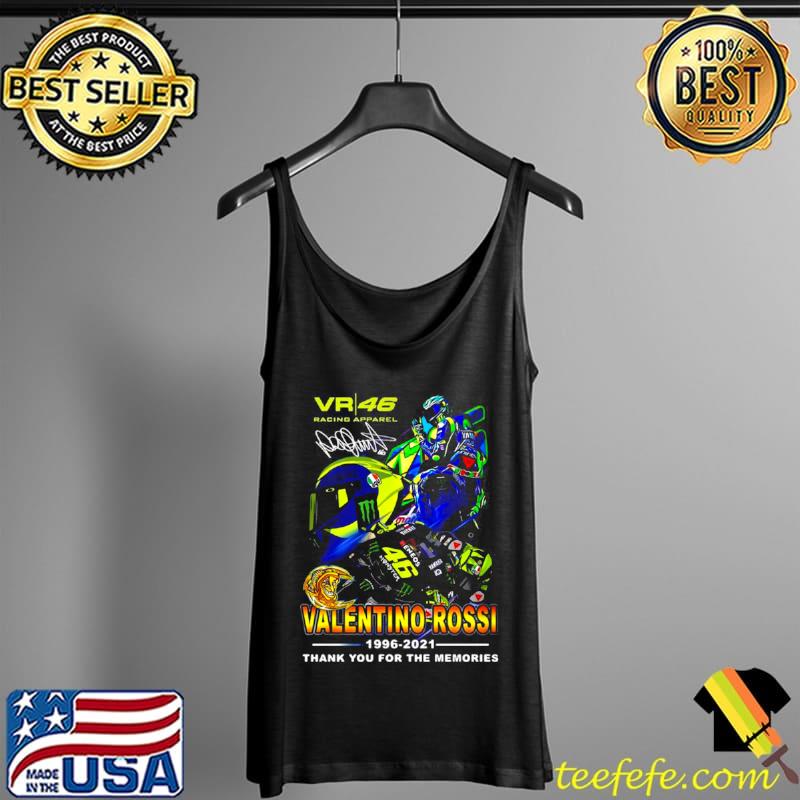 Nice Valentino Rossi 1996 2021 Thank You For The Memories Shirt Tank Top Nice Valentino Rossi 1996 2021 Thank You For The Memories Shirt Tank Top