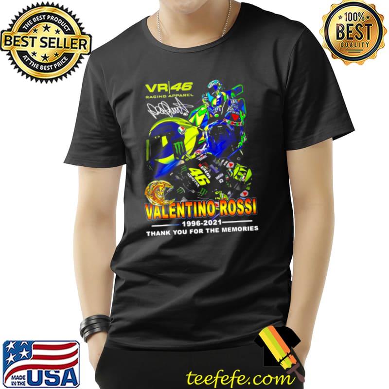 Nice Valentino Rossi 1996 2021 Thank You For The Memories Shirt Unisex Nice Valentino Rossi 1996 2021 Thank You For The Memories Shirt Unisex