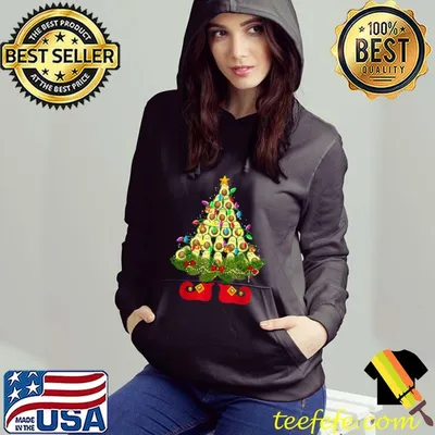 Official Avocado Tree Christmas Light Funny Christmas Vegans Gifts T-Shirt