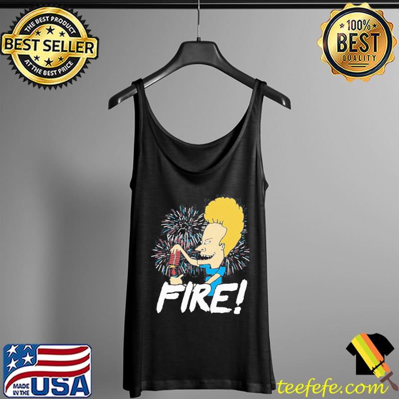 Official Beavis Fire Firework 4th Of July T- Tank Top Official Beavis Fire Firework 4th Of July T- Tank Top