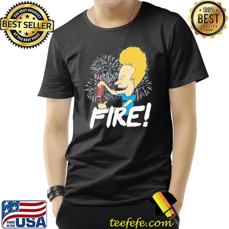 Official Beavis Fire Firework 4th Of July T- Unisex Official Beavis Fire Firework 4th Of July T- Unisex