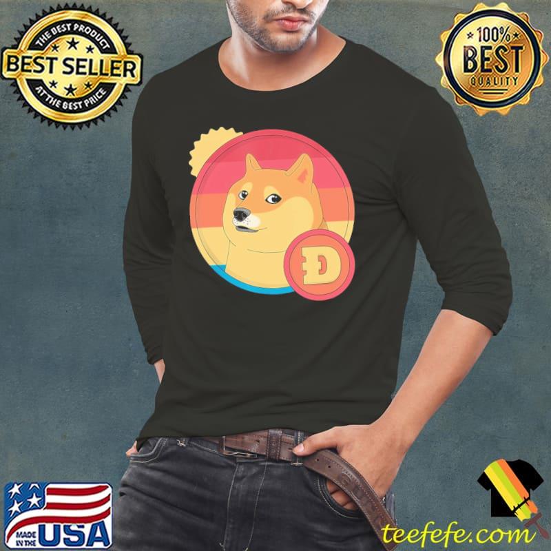 Official Cheems Dogecoin Retro Vintage Shirt Long Sleeve Tee Official Cheems Dogecoin Retro Vintage Shirt Long Sleeve Tee