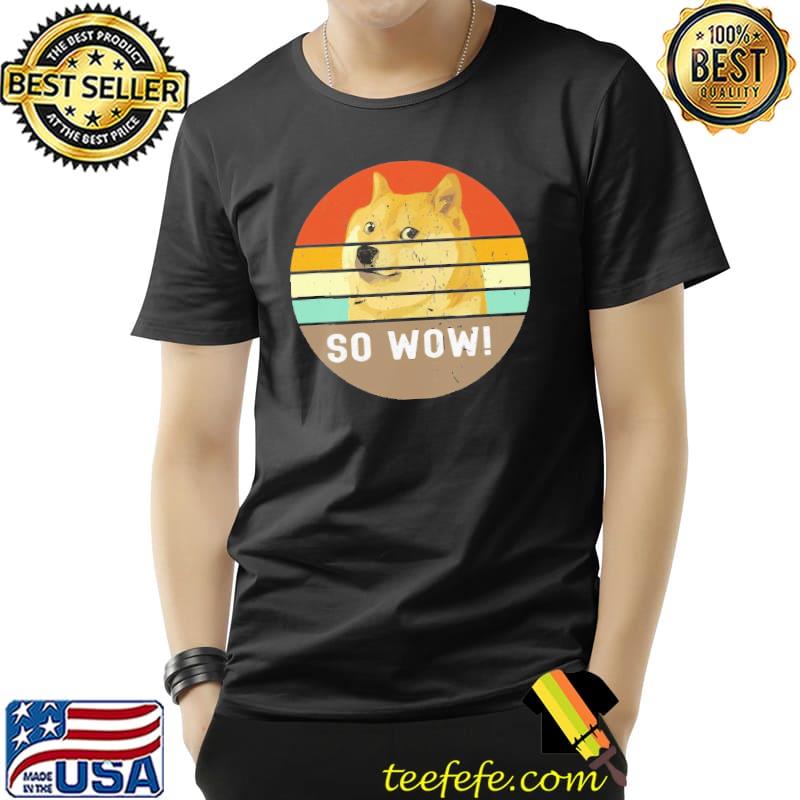 Official Cheems Dogecoin So Much Wow Vintage Shirt Unisex Official Cheems Dogecoin So Much Wow Vintage Shirt Unisex