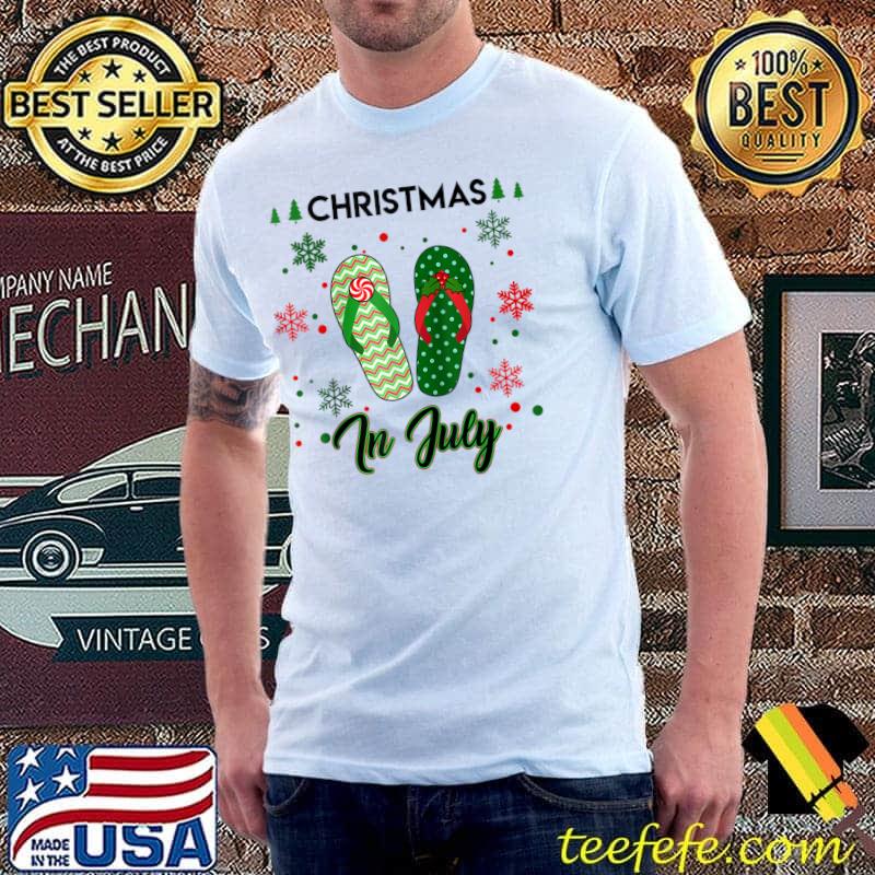 Official Christmas in July Flip Flops Summer Vacation Beach Lovers T-Shirt Unisex Official Christmas in July Flip Flops Summer Vacation Beach Lovers T-Shirt Unisex