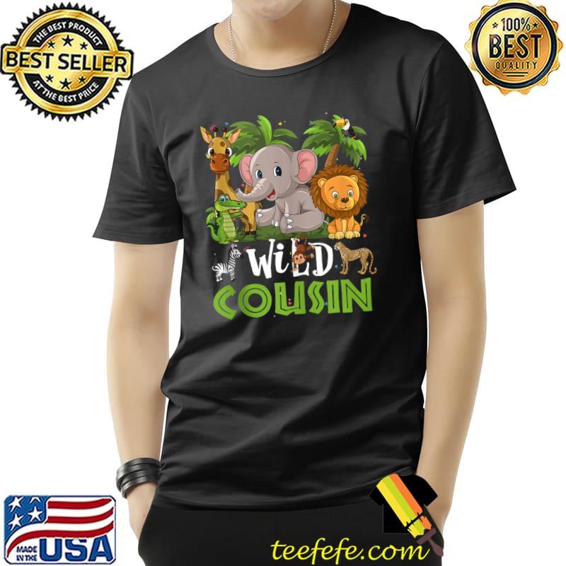 Official Cousin of the Wild Zoo Birthday Safari Jungle Animal T-Shirt Unisex Official Cousin of the Wild Zoo Birthday Safari Jungle Animal T-Shirt Unisex