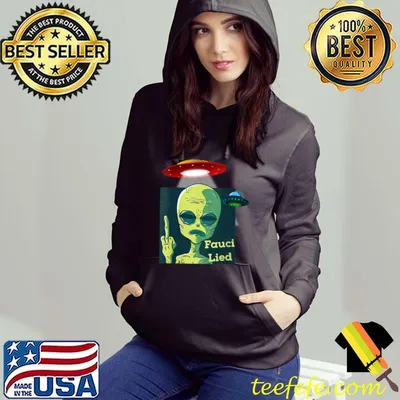 Official Fauci Alien UFO Outer Space Funny Conservative Anti Fauci T-shirt