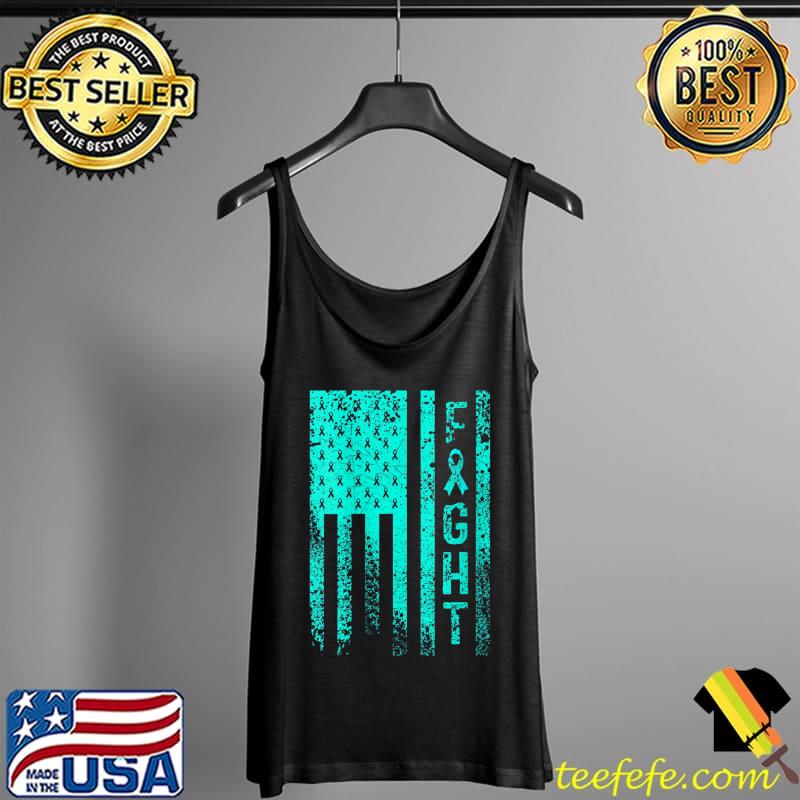 Official Fight Dysautonomia Awareness American flag T- Tank Top Official Fight Dysautonomia Awareness American flag T- Tank Top