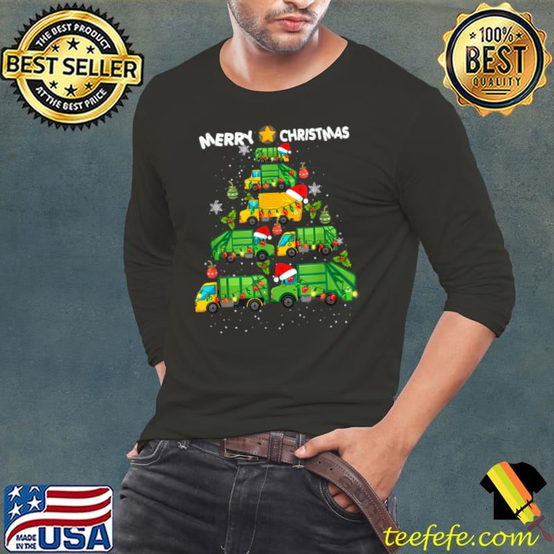 Official Funny Garbage Truck Christmas Tree Ornament Decor Boys Kids T Shirt Long Sleeve Tee Official Funny Garbage Truck Christmas Tree Ornament Decor Boys Kids T Shirt Long Sleeve Tee